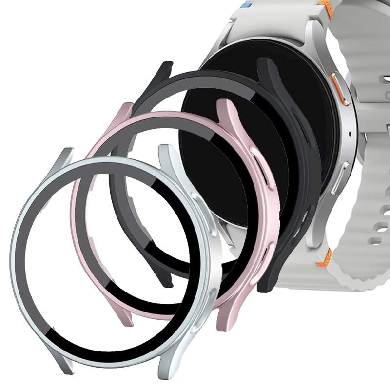 Accessories For Galaxy Watch 5 - Harde matte pc-hoes met gehard glas