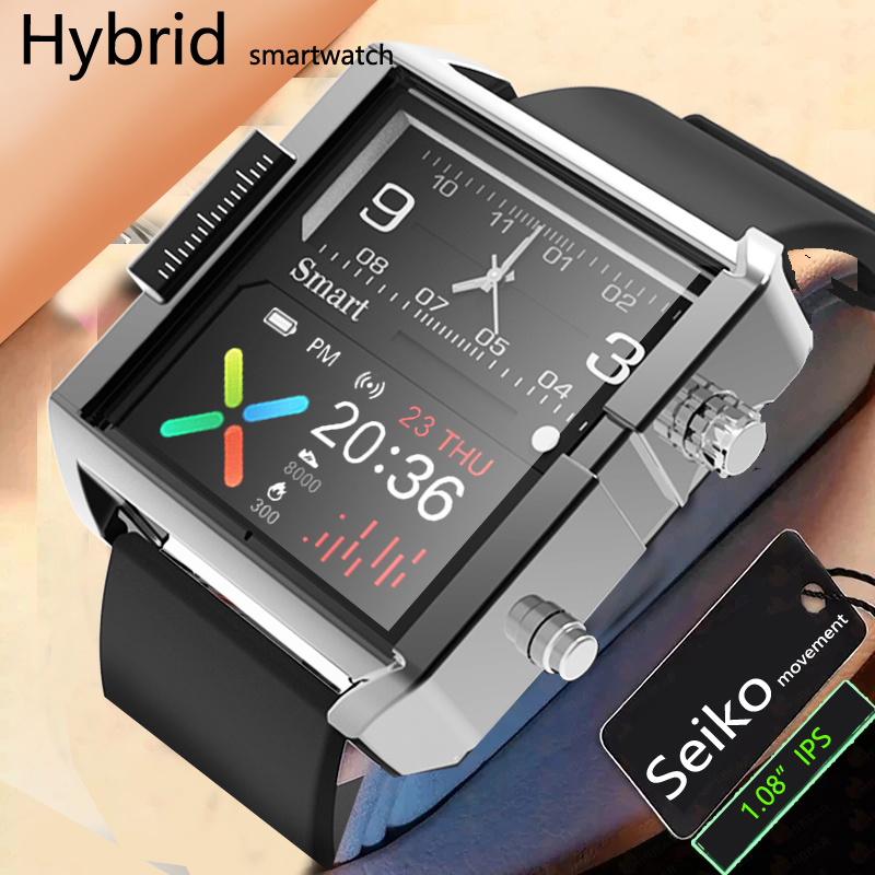 Smartwatch Custom - T9 Hybride Smartwatch Hartslag Bloeddrukmeter Waterdicht