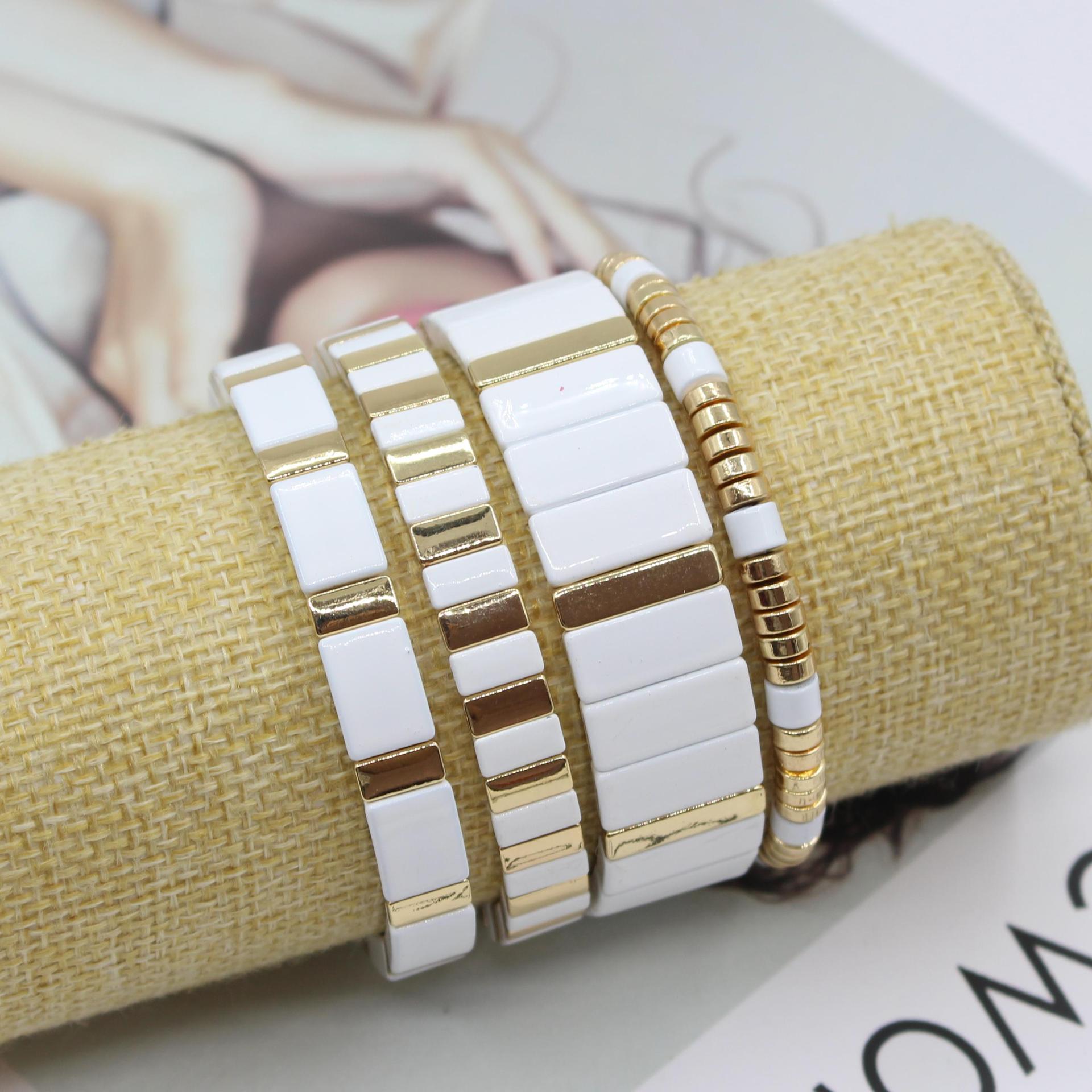 Boheems Emaille Wit Koude Wind - Ceramic Link Bracelet recensie en prijs